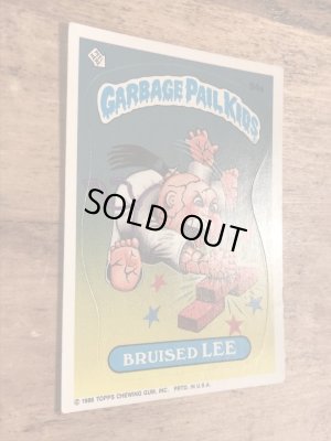 トップス社製のガーベッジペイルキッズの80年代ビンテージステッカーカード