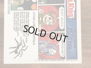 トップス社製のガーベッジペイルキッズの80年代ビンテージステッカーカード