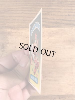 トップス社製のガーベッジペイルキッズの80年代ビンテージステッカーカード