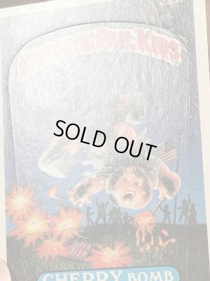 トップス社製のガーベッジペイルキッズの80年代ビンテージステッカーカード