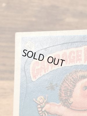 トップス社製のガーベッジペイルキッズの80年代ビンテージステッカーカード