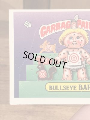 トップス社製のガーベッジペイルキッズの80年代ビンテージステッカーカード