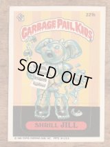 Topps Garbage Pail Kids “Shrill Jill” Sticker Card 221b　ガーベッジペイルキッズ　ビンテージ　ステッカーカード　80年代