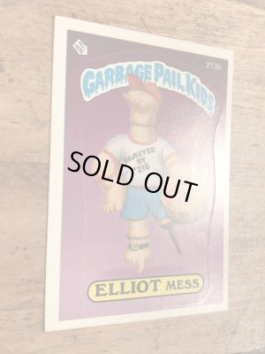 トップス社製のガーベッジペイルキッズの80年代ビンテージステッカーカード