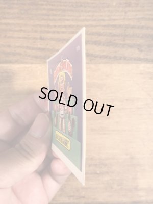 トップス社製のガーベッジペイルキッズの80年代ビンテージステッカーカード