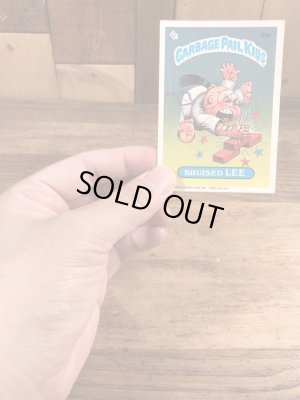 トップス社製のガーベッジペイルキッズの80年代ビンテージステッカーカード