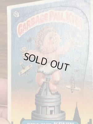 トップス社製のガーベッジペイルキッズの80年代ビンテージステッカーカード