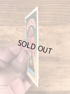 トップス社製のガーベッジペイルキッズの80年代ビンテージステッカーカード