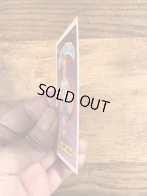 トップス社製のガーベッジペイルキッズの80年代ビンテージステッカーカード