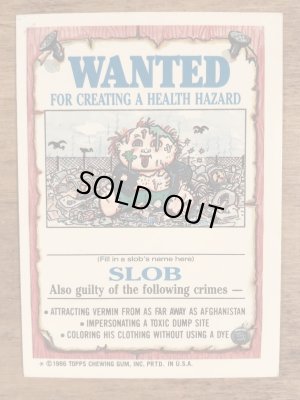 Topps社製のガーベッジペイルキッズの80’sヴィンテージカードシール