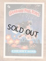 Topps Garbage Pail Kids “Cherry Bomb” Sticker Card 238b　ガーベッジペイルキッズ　ビンテージ　ステッカーカード　80年代