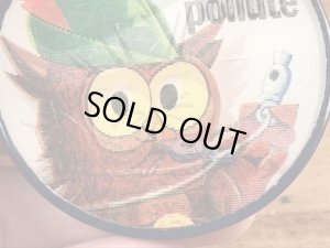 アドバタイジングキャラクターのWoodsy Owlの60〜70’sヴィンテージレンチキュラー缶バッチ