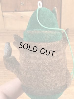 企業キャラクターのウッジーオウルの70年代ビンテージオーナメントドール