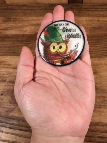 他の写真1: Woodsy Owl “Says Give A Hoot! Don't Pollute!” Lenticular Badge　ウッジーオウル　ビンテージ　バッジ　レンチキュラー　60〜70年代