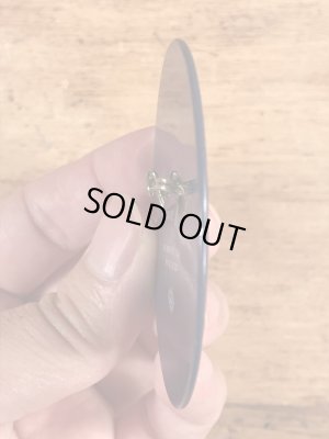 ウッジーオウル　ビンテージ　缶バッチ　企業キャラクター　レンチキュラー