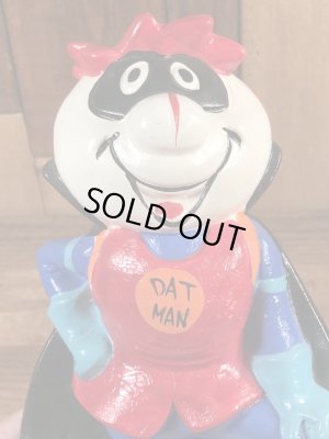 企業キャラクターのダットマンの60〜70年代ビンテージ貯金箱フィギュア