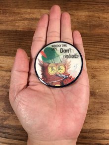 他の写真3: Woodsy Owl “Says Give A Hoot! Don't Pollute!” Lenticular Badge　ウッジーオウル　ビンテージ　バッジ　レンチキュラー　60〜70年代