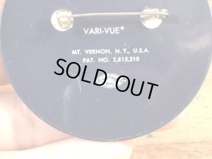 アドバタイジングキャラクターのWoodsy Owlの60〜70’sヴィンテージレンチキュラー缶バッチ