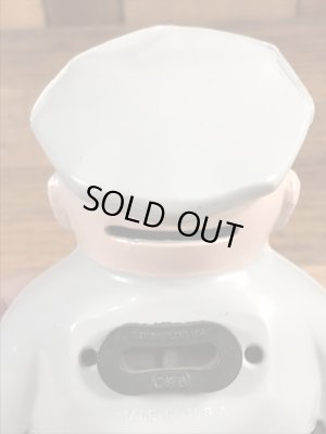 企業キャラクターのTV Joeファットマンの50〜60年代ビンテージ貯金箱フィギュア