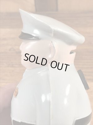 企業キャラクターのTV Joeファットマンの50〜60年代ビンテージ貯金箱フィギュア