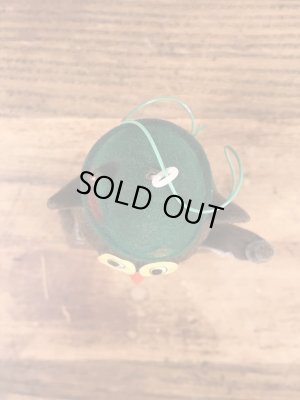 企業キャラクターのウッジーオウルの70年代ビンテージオーナメントドール