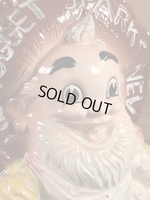 企業キャラクターのナゲットサムの60〜70年代ビンテージ陶器花瓶