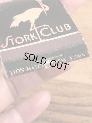 アドバタイジングキャラクターのStork Clubの40〜50’sヴィンテージマッチブック