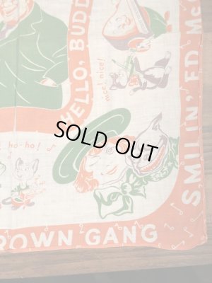 アドバタイジングキャラクターのBuster Brownの40〜50’sヴィンテージスカーフ