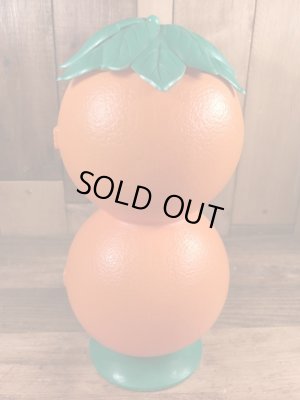 葉っぱの部分がフタになっているフロリダオレンジの60’sヴィンテージジュースジャグ