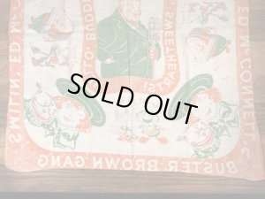 企業キャラクターのバスターブラウンの40〜50年代ビンテージバンダナ