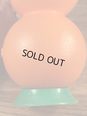 葉っぱの部分がフタになっているフロリダオレンジの60’sヴィンテージジュースジャグ