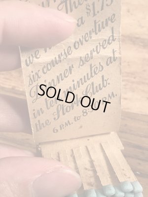 アドバタイジングキャラクターのStork Clubの40〜50’sヴィンテージマッチブック