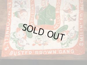 アドバタイジングキャラクターのBuster Brownの40〜50’sヴィンテージスカーフ