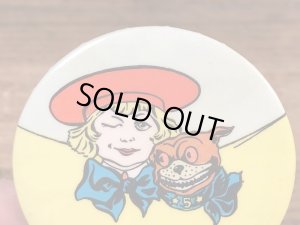 企業キャラクターのバスターブラウンの40年代ビンテージ手鏡