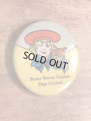 企業キャラクターのバスターブラウンの40年代ビンテージ手鏡