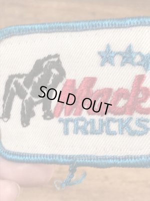 アドバタイジングキャラクターのマックトラックの70年代ビンテージワッペン