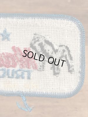 アドバタイジングキャラクターのマックトラックの70年代ビンテージワッペン