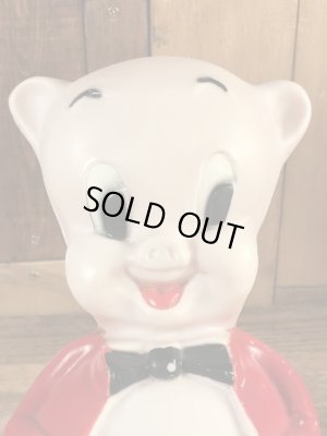 ルーニーテューンズのポーキーピッグの60年代ビンテージ起き上がりこぼし