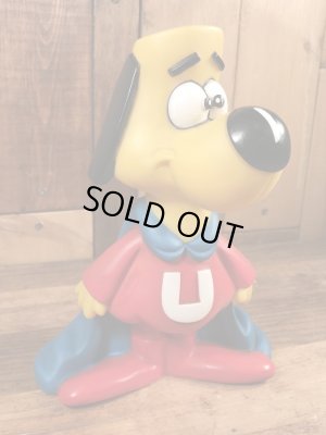 アンダードッグのプラスチック製の90年代ビンテージ貯金箱フィギュア