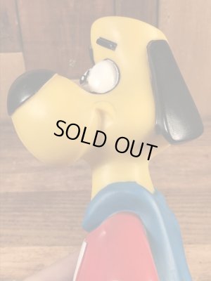 アンダードッグのプラスチック製の90年代ビンテージ貯金箱フィギュア