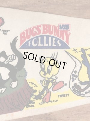 ワーナーブラザーズのルーニーテューンズの70年代ビンテージペナント