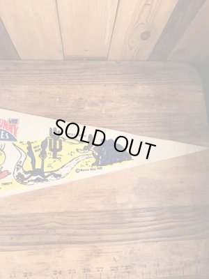 バッグスバニーやトゥイーティーが描かれたルーニーテューンズの70’sヴィンテージペナント