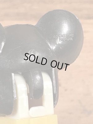 ディズニーキャラクターのミッキーマウスの60〜70年代ビンテージ足無しペッツ