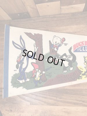 ワーナーブラザーズのルーニーテューンズの70年代ビンテージペナント