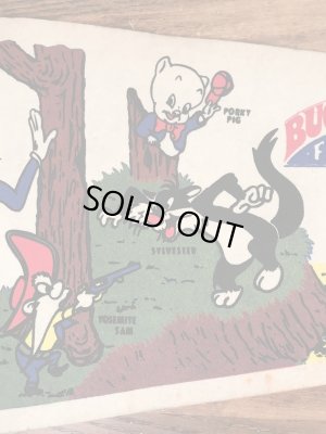 バッグスバニーやトゥイーティーが描かれたルーニーテューンズの70’sヴィンテージペナント