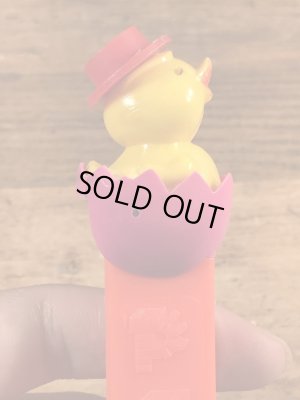 イースターのチックインエッグの60〜70年代ビンテージ足無しペッツ