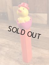 Animal “Chick in Egg” No Feet Pez Dispenser　チックインエッグ　ビンテージ　ペッツ　足無し　動物　60〜70年代