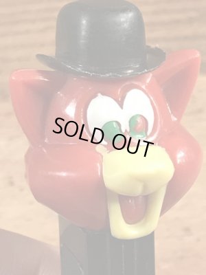 アニマルシリーズのCat with Derbyの50~60’sヴィンテージ足無しPezディスペンサー