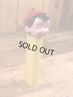 ディズニーキャラクターのピノキオの60〜70年代ビンテージ足無しペッツ