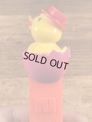 イースターのチックインエッグの60〜70年代ビンテージ足無しペッツ